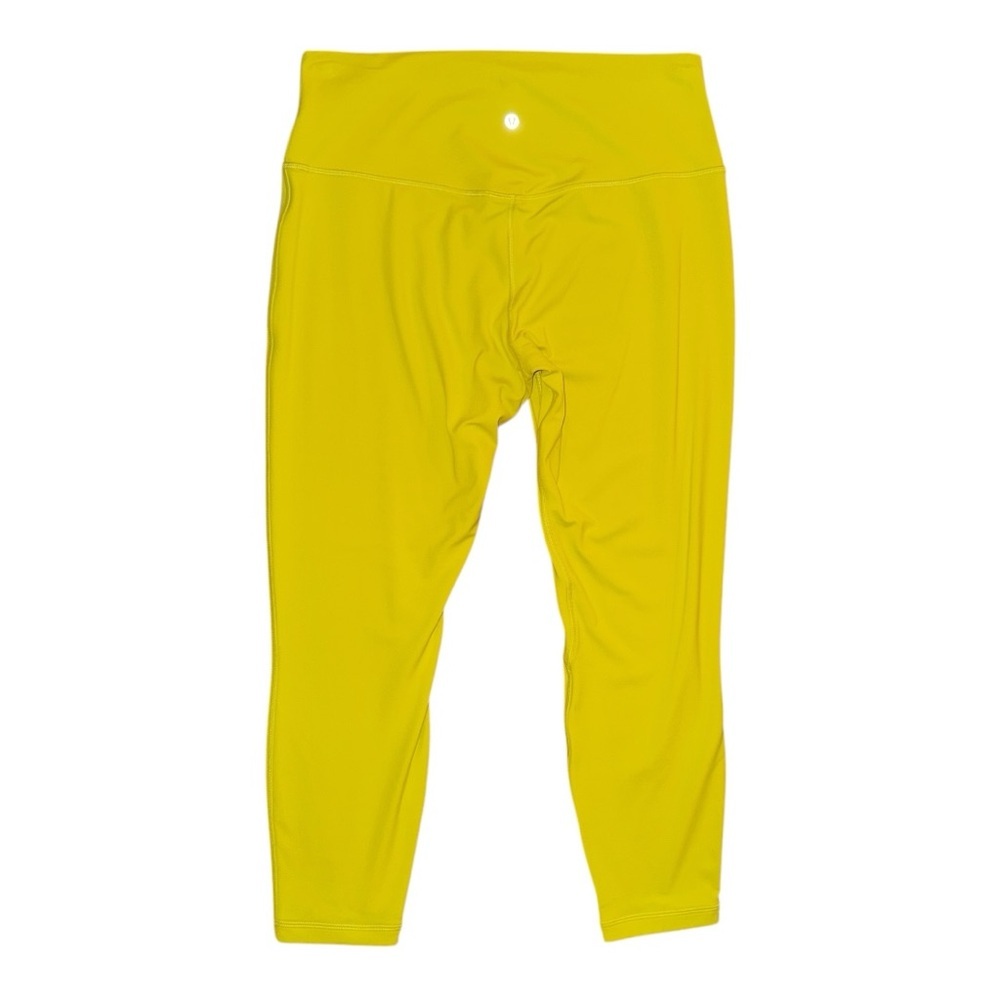 Lululemon Align High-Rise Pant 25", Yellow Serpentine, Size 14 - Picture 5 of 9